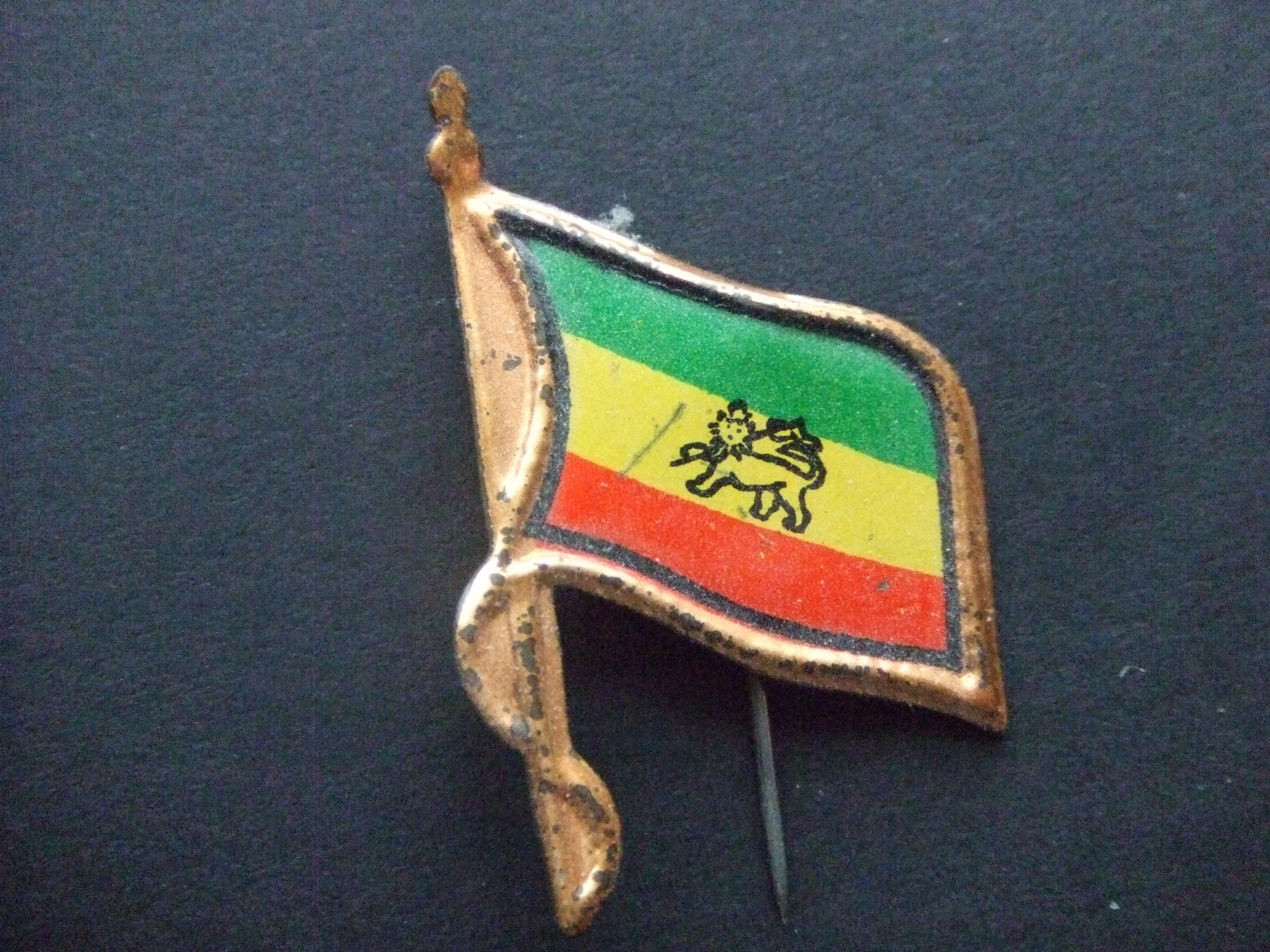 Ethiopië land in Oost-Afrika oude vlag